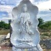 Tượng Quan Âm bồ Tát đứng lá sen đá đẹp