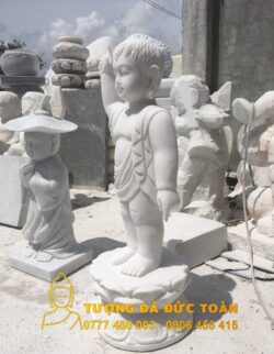 Mẫu tượng Phật Đản Sanh đá cẩm thạch giá rẻ
