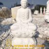 Tượng Phật Thích Ca Mâu Ni đá cẩm thạch trắng