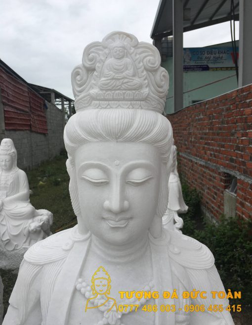 Điêu khắc Tượng Phật Quán Tự Tại Bồ Tát đá đẹp