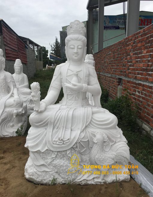 Điêu khắc Tượng Phật Quán Tự Tại Bồ Tát đá đẹp