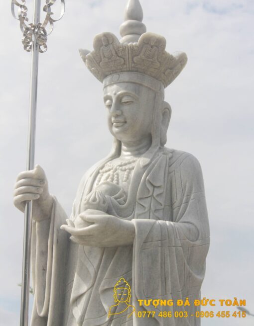 Tượng Địa Tạng Vương Bồ Tát đá đẹp Đà Nẵng.