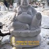 Tượng Phật Di Lặc tọa đài sen đá cẩm thạch
