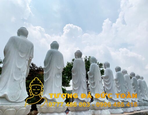 Bộ 10 tượng Phật A Di Đà đá đẹp