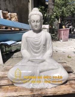 Bán tượng Phật Thích Ca ngồi đá cẩm thạch
