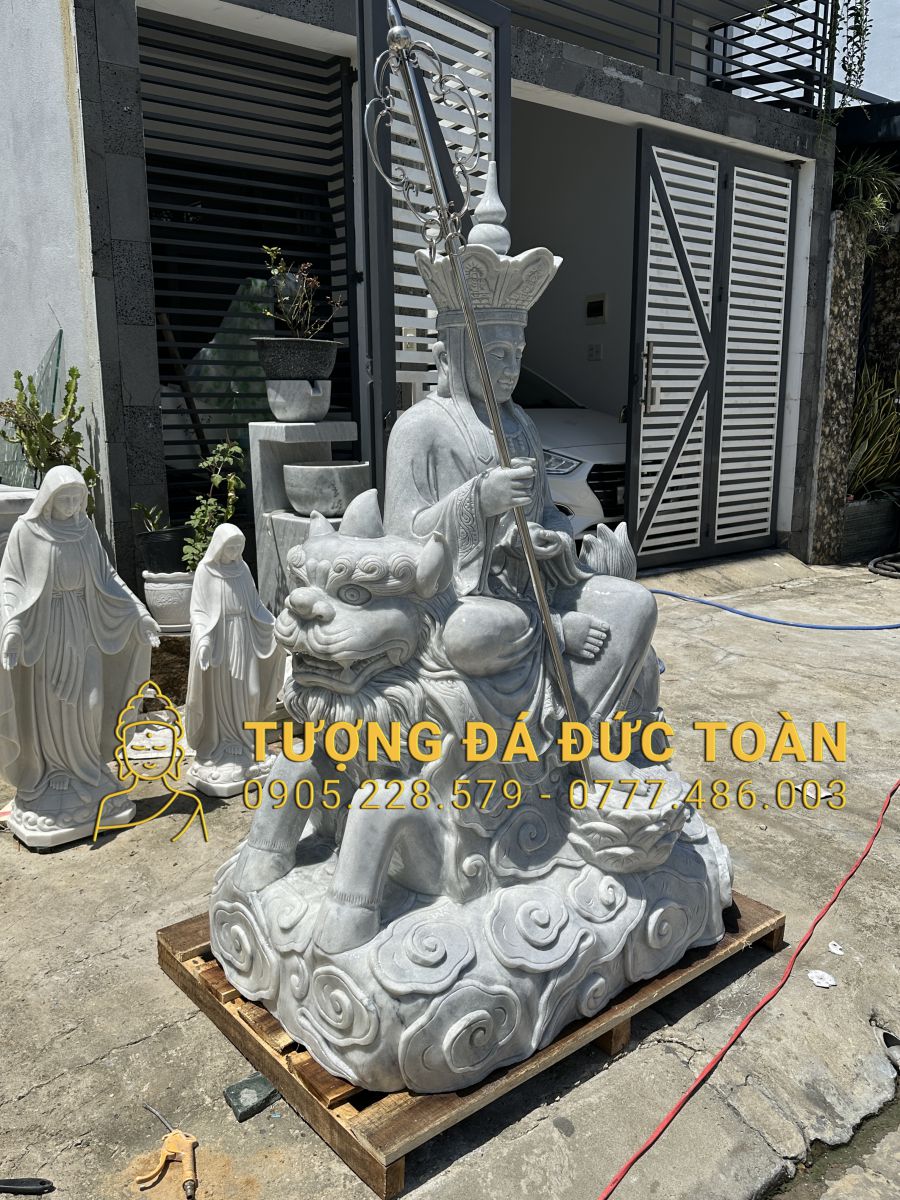 TƯỢNG PHẬT ĐỊA TẠNG CƯỠI ĐỀ THÍNH ĐÁ XÁM ĐT_04 18 4 (3)