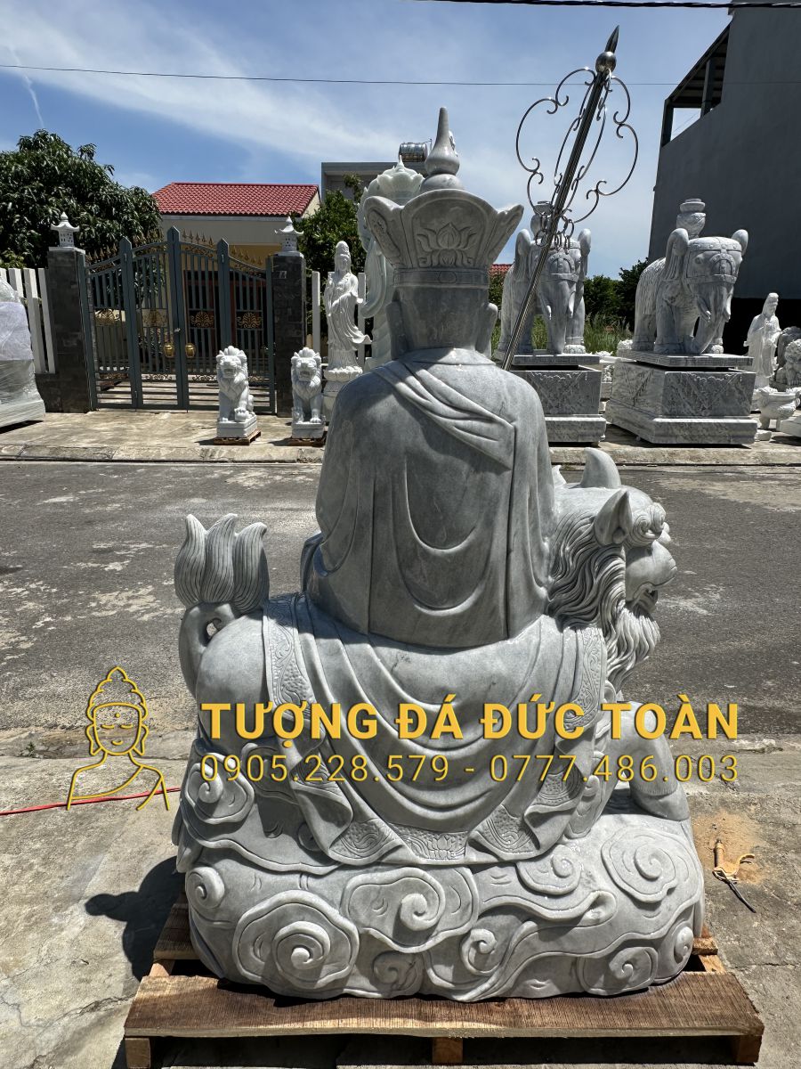 TƯỢNG PHẬT ĐỊA TẠNG CƯỠI ĐỀ THÍNH ĐÁ XÁM ĐT_04 5 4 (5)
