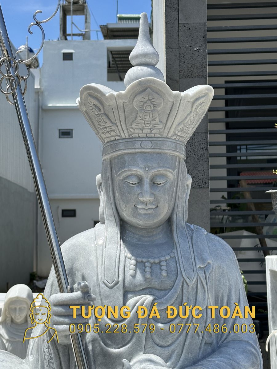 TƯỢNG PHẬT ĐỊA TẠNG CƯỠI ĐỀ THÍNH ĐÁ XÁM ĐT_04 17 4 (6)