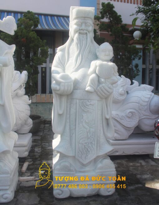 Tượng Tam Đa Phước Lộc Thọ đá cẩm thạch đẹp nhất Đà Nẵng