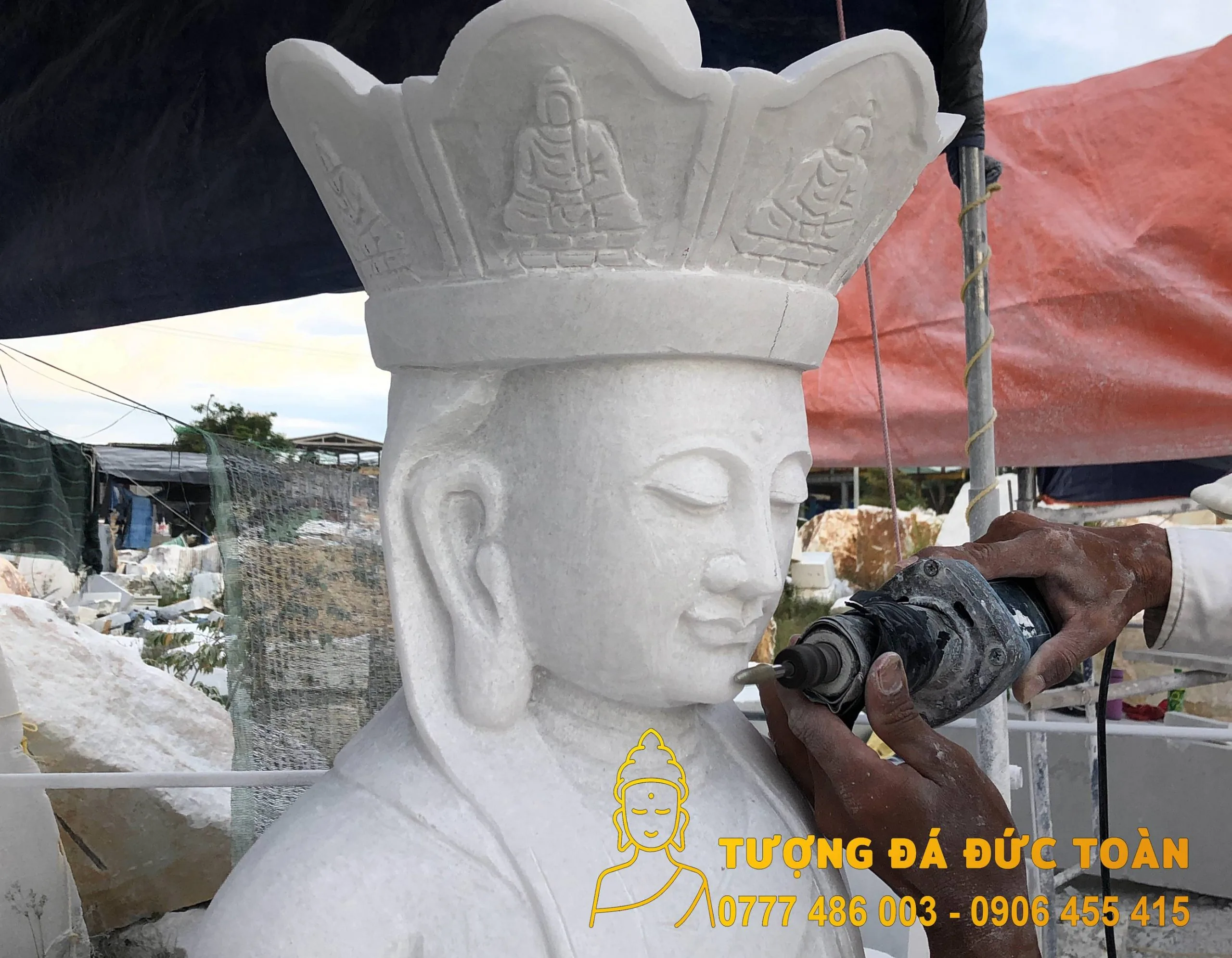 Tượng Địa Tạng Vương Bồ Tát cưỡi Đề Thính