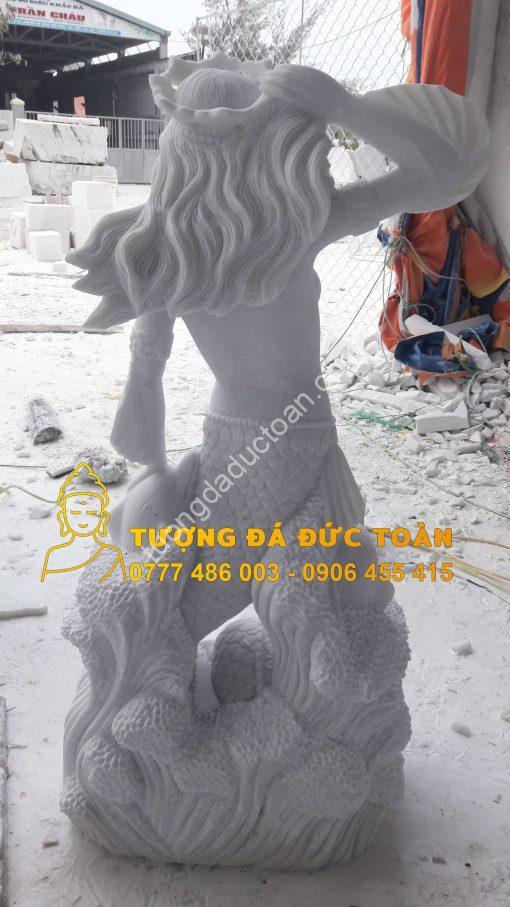 Tượng Nàng Tiên Cá Bằng Đá Cẩm Thạch