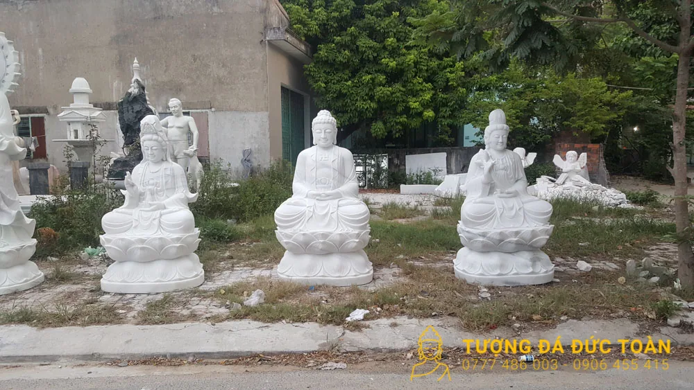 Tượng Tam Thế Phật Đá Mỹ Nghệ Non Nước Đà Nẵng