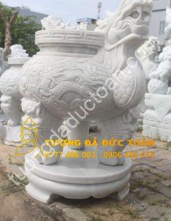 Lư Hương Đá Chạm Rồng Nguyên Khối Đà Nẵng