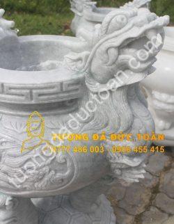 Lư Hương Đá Cẩm Thạch Nguyên Khối Đẹp