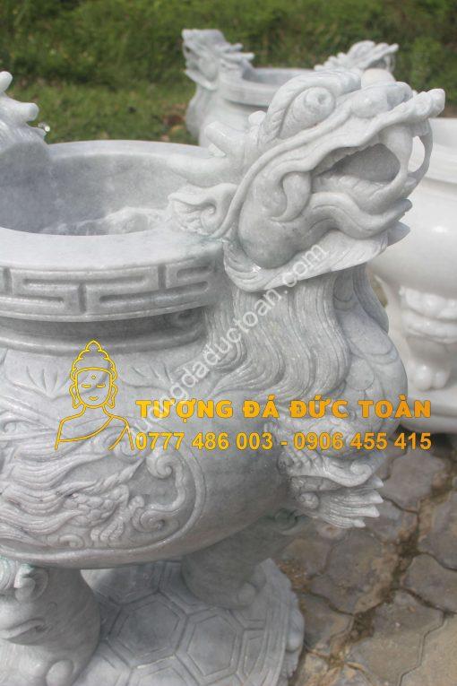 Lư Hương Đá Cẩm Thạch Nguyên Khối Đẹp