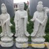 Tượng Tam Thế Phật Đá Cẩm Thạch Nguyên Khối