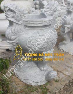 Lư Hương Đá Cẩm Thạch Nguyên Khối Đẹp