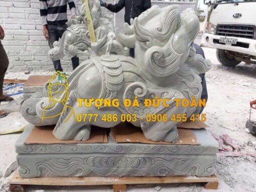 Tượng Tỳ Hưu đá cẩm thạch trắng giá rẻ nhất Đà Nẵng