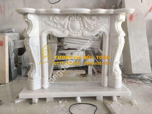 Lò Sưởi Đá Cẩm Thạch Trắng Nguyên Khối Đà Nẵng