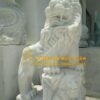 Mẫu tượng Sư Tử đá đẹp nguyên khối để cổng