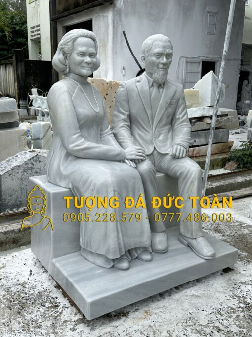 ĐIÊU KHẮC TƯỢNG CHÂN DUNG 2 CỤ THEO MẪU TBT_53 - Hình ảnh 4