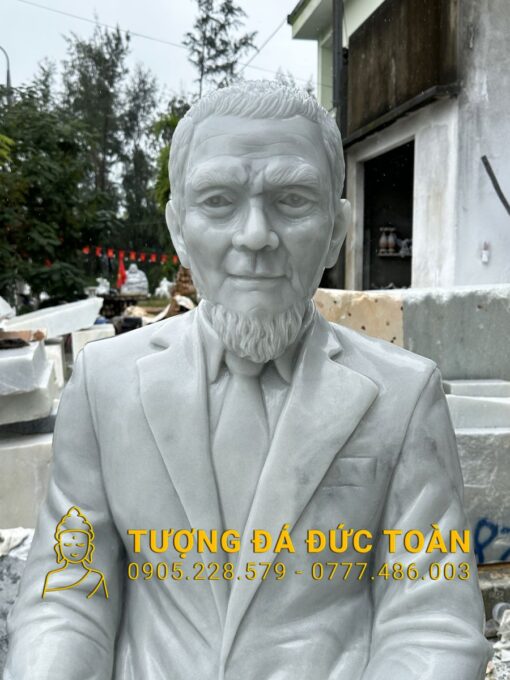 ĐIÊU KHẮC TƯỢNG CHÂN DUNG 2 CỤ THEO MẪU TBT_53 - Hình ảnh 2