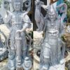 Tượng Tiêu Diện Hộ Pháp Đá Nguyên Khối Cẩm Thạch