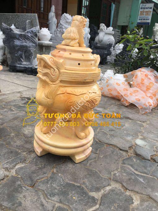 Lư Hương Đá Cẩm Thạch Vàng Non Nước Đà Nẵng