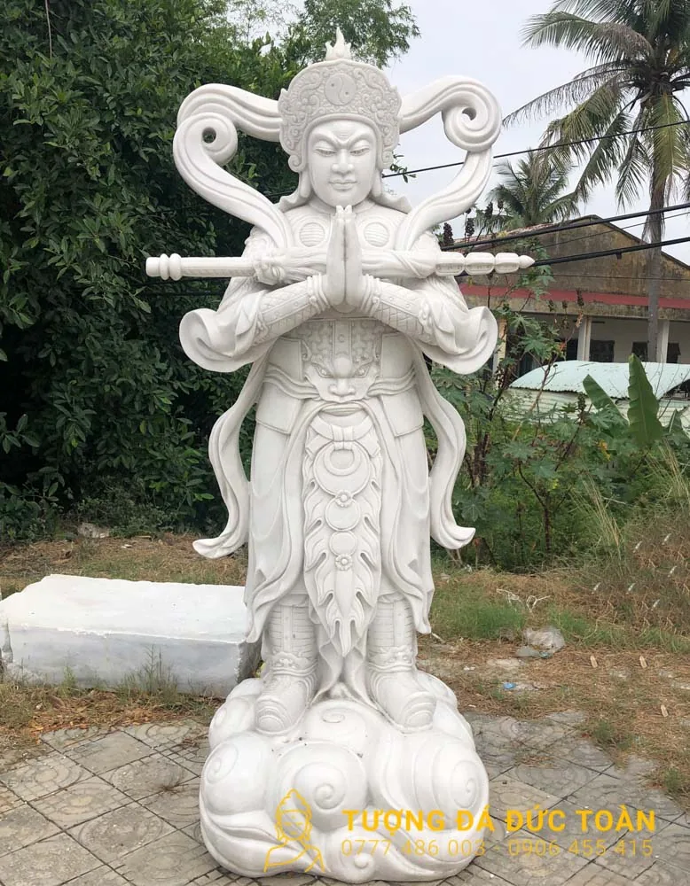 Tượng Tiêu Diện Hộ Pháp Đá Nguyên Khối Mỹ Nghệ Đà Nẵng