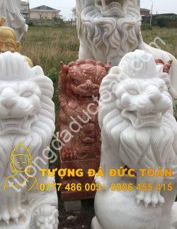 Chế tác tượng Sư Tử đá nguyên khối
