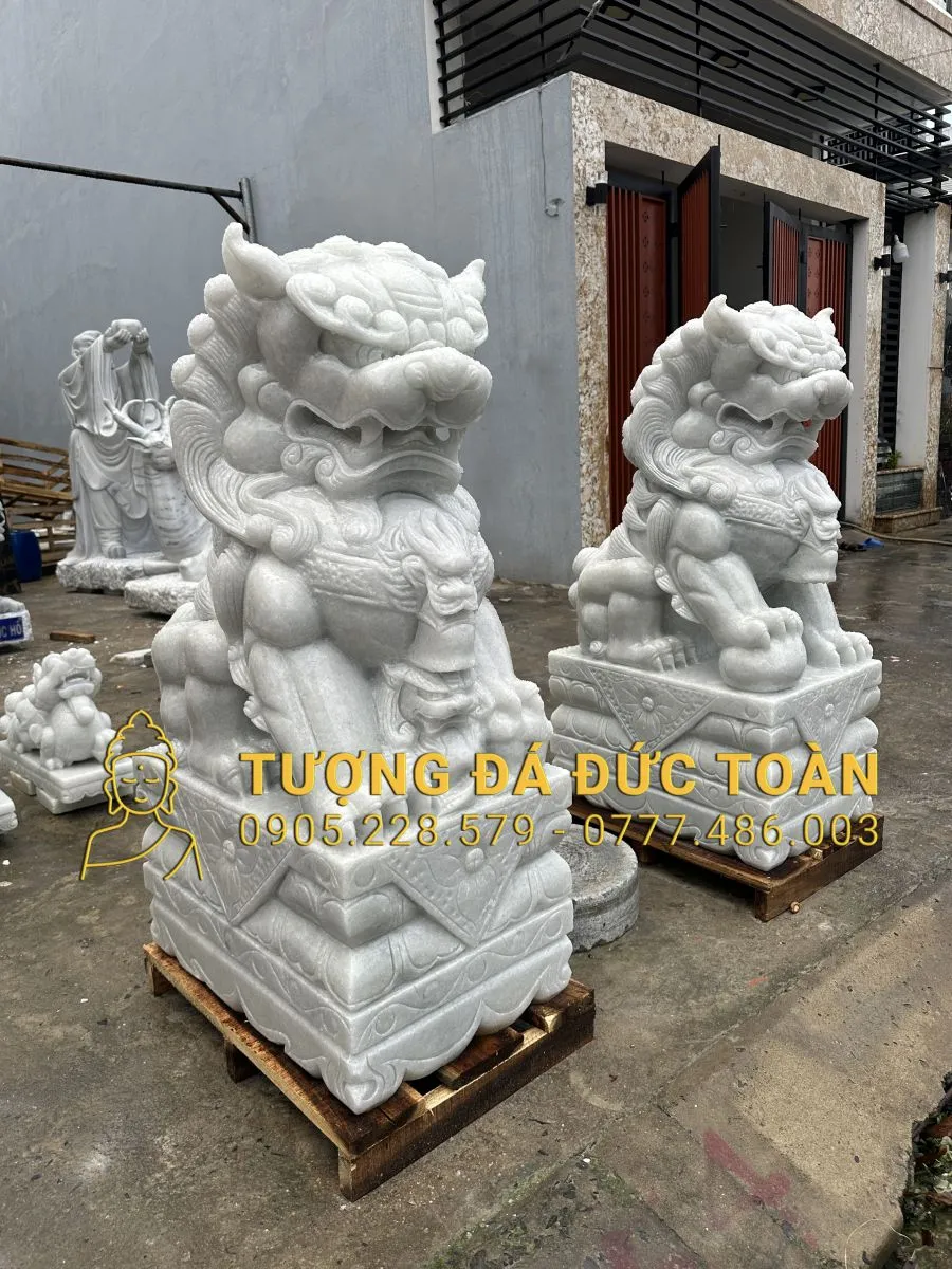 TƯỢNG KỲ LÂN ĐÁ TRẮNG CAO 1,3M KL_24 4 16 (4)