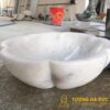 Lavabo Đá Tự Nhiên Đẹp Hình Hoa Nguyên Khối