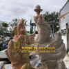 Tượng Cá Chép Hóa Rồng Đá Phun Nước