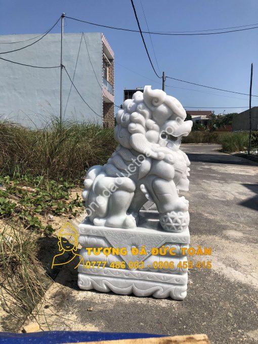 Chế tác tượng Kỳ Lân đá cẩm thạch đẹp tự nhiên