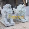 Tượng Sư Tử bay đá cẩm thạch nguyên khối tự nhiên