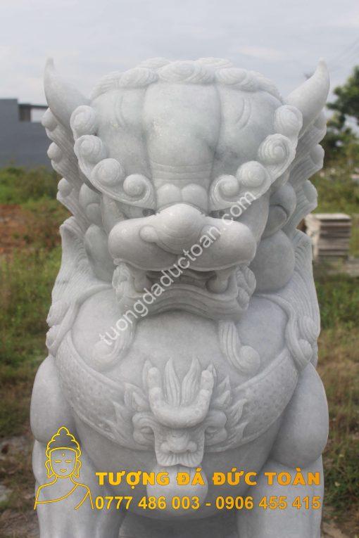 Điêu khắc tượng Kỳ Lân đá tự nhiên nguyên khối giá rẻ