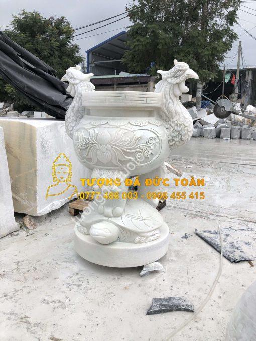 Lư Hương Đá Điêu Khắc Đầu Phụng Mỹ Nghệ Đà Nẵng