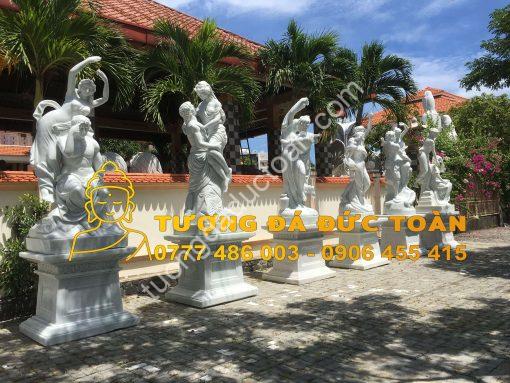 Tượng Cô Gái Bằng Đá Cẩm Thạch Tự Nhiên Đà Nẵng