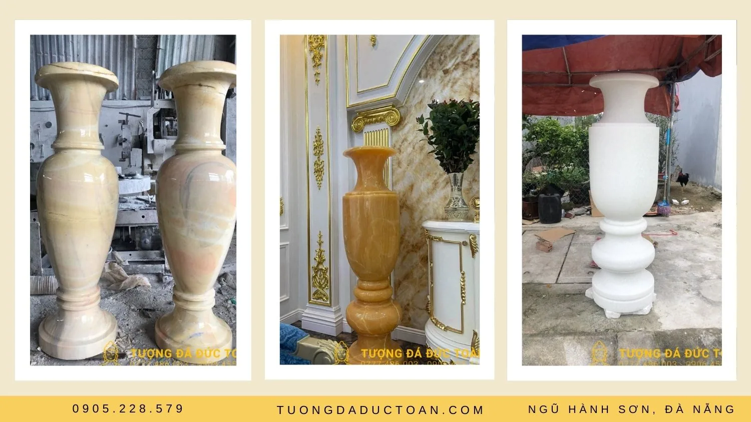 mẫu lục bình bằng đá trơn sở hữu vẻ ngoài đơn giản hơn rất nhiều, tuy nhiên điều này cũng không làm giảm đi vẻ ngoài độc đáo của nó. 