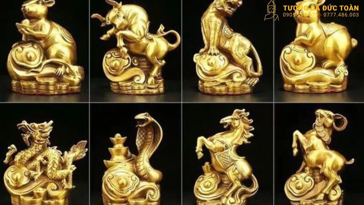 Ý nghĩa phong thủy của tượng rắn bằng đá trong 12 con giáp
