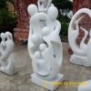 Tượng Nghệ Thuật Đá Cẩm Thạch Màu Trắng Tự Nhiên