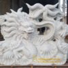 Chế tác tượng Rồng đá cẩm thạch trắng nguyên khối Đà Nẵng