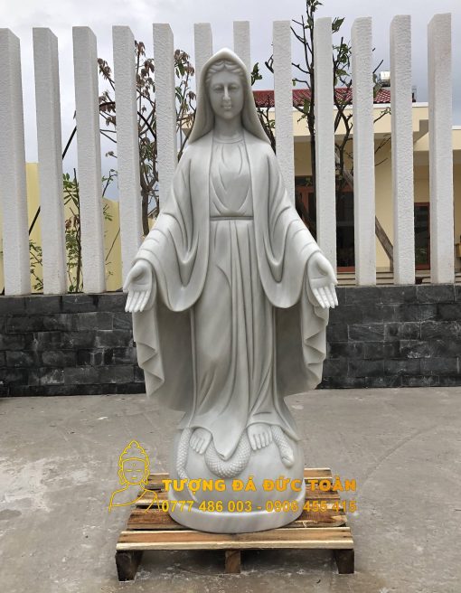  Tượng Đức Mẹ Ban Ơn đá cẩm thạch