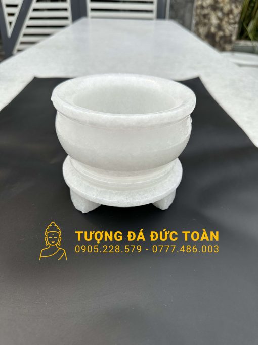 BỘ BÌNH - LƯ - ĐĨA ĐỂ MỘ ĐÁ CẨM THẠCH TRẮNG