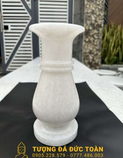 BỘ BÌNH - LƯ - ĐĨA ĐỂ MỘ ĐÁ CẨM THẠCH TRẮNG