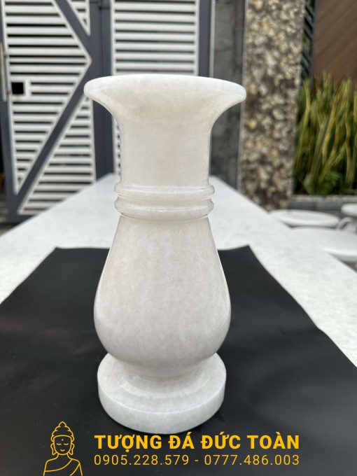 BỘ BÌNH - LƯ - ĐĨA ĐỂ MỘ ĐÁ CẨM THẠCH TRẮNG
