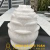 HỦ TRO CỐT BÚP SEN ĐÁ CẨM THẠCH TRẮNG