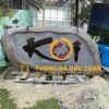 Bảng Hiệu Đá Bazan nguyên khối đẹp.