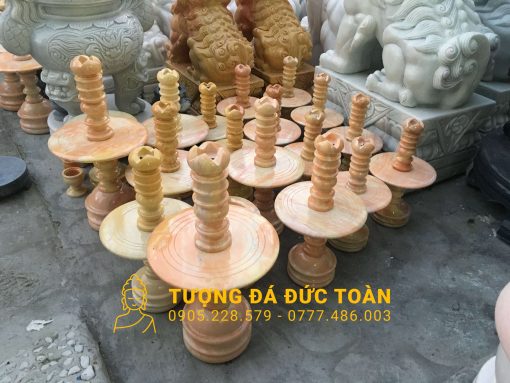 BỘ ĐỒ THỜ CÚNG ĐÁ CẨM THẠCH VÀNG