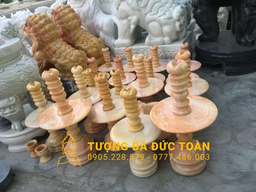 BỘ ĐỒ THỜ CÚNG ĐÁ CẨM THẠCH VÀNG